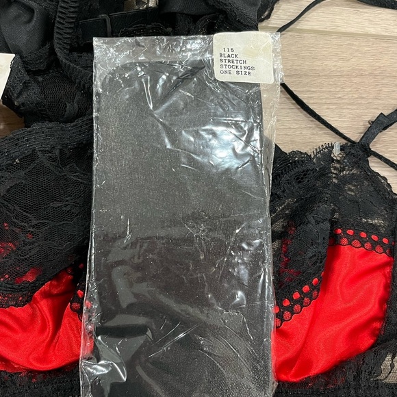 Vintage 1950s The Original “Le Brasette”By Nan Flower Bra Panty Stocking Garter - Picture 5 of 5